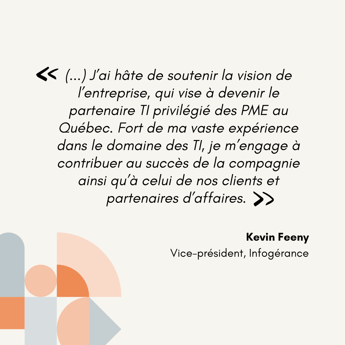 citation de K. Feeny, VP